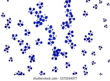 Light BLUE vector texture with disks. Blurred decorative design in abstract style with bubbles. Design for poster, banner of websites.