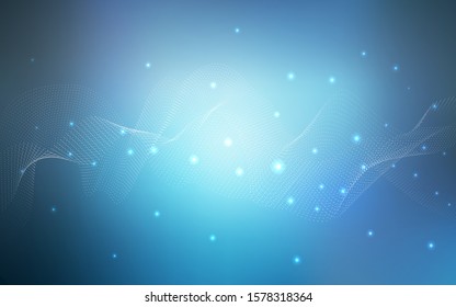 Light BLUE vector texture with disks. Illustration with set of shining colorful abstract circles. The pattern can be used for beautiful websites.
