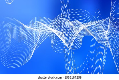 Light BLUE vector texture with disks. Illustration with set of shining colorful abstract circles. The pattern can be used for ads, leaflets of liquid.