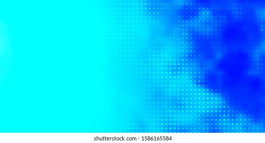 Light BLUE vector texture with disks. Abstract colorful disks on simple gradient background. Pattern for websites.