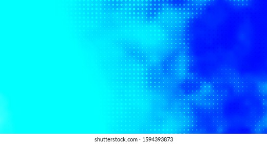 Light BLUE vector texture with disks. Abstract colorful disks on simple gradient background. Pattern for websites.
