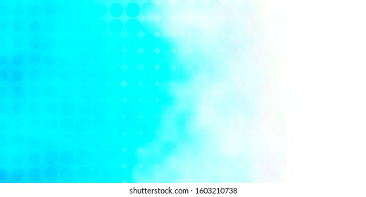 Light BLUE vector texture with disks. Abstract colorful disks on simple gradient background. Design for posters, banners.