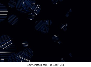 Light BLUE vector texture with disks. Abstract illustration with colored bubbles in nature style. Pattern for textures of wallpapers.