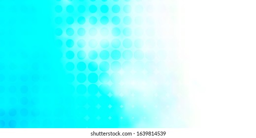 Light BLUE vector texture with disks. Abstract colorful disks on simple gradient background. Design for posters, banners.