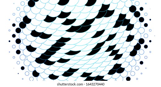 Textura vectorial AZUL claro con discos. Ilustración colorida con puntos degradados en estilo natural. Plan para folletos y folletos.