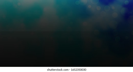 Light BLUE vector texture with disks. Abstract decorative design in gradient style with bubbles. Pattern for booklets, leaflets.