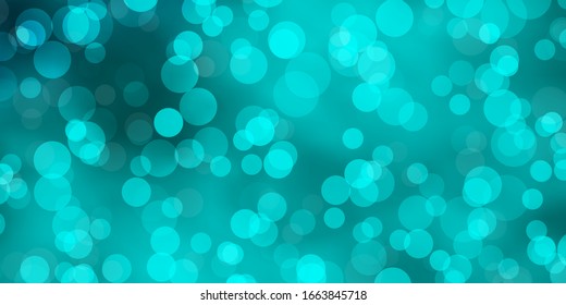Light BLUE vector texture with disks. Abstract decorative design in gradient style with bubbles. Design for posters, banners.