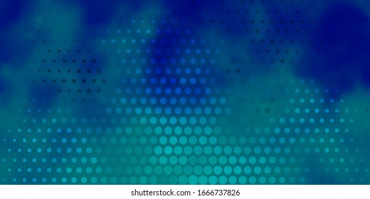 Light BLUE vector texture with disks. Abstract illustration with colorful spots in nature style. Pattern for booklets, leaflets.
