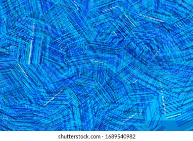 Light BLUE vector texture with disks. Glitter abstract illustration with blurred drops of rain. Pattern for futuristic ad, booklets.