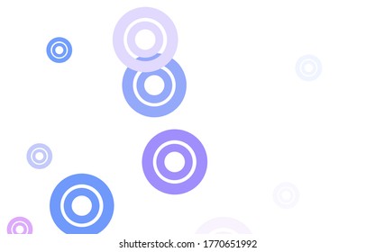 Light BLUE vector texture with disks. Beautiful colored illustration with blurred circles in nature style. Pattern for textures of wallpapers.