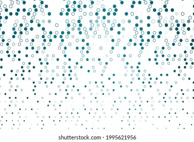 Light BLUE vector texture with disks. Beautiful colored illustration with blurred circles in nature style. Design for business adverts.