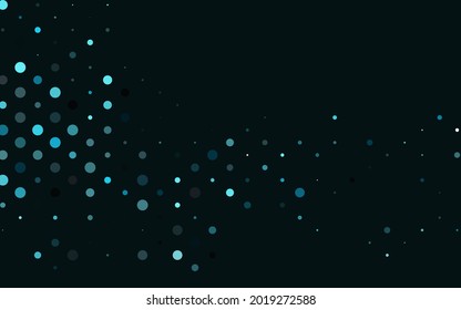 Light BLUE vector texture with disks. Glitter abstract illustration with blurred drops of rain. Template for your brand book.