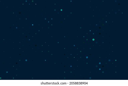 Textura vectorial AZUL clara con discos. Ilustración con un conjunto de círculos abstractos de colores brillantes. Patrón de agua, caídas de lluvia.
