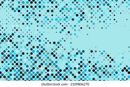 Textura vectorial AZUL clara con discos. Ilustración abstracta moderna con gotas de agua coloridas. Patrón de anuncios, folletos.