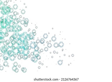 Light BLUE vector texture with disks. Modern abstract illustration with colorful water drops. Pattern for beautiful websites.