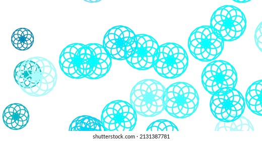 Light BLUE vector texture with disks. Abstract colorful disks on simple gradient background. Pattern for wallpapers, curtains.