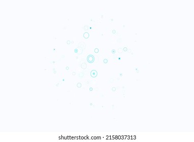 Light BLUE vector texture with disks. Abstract illustration with colored bubbles in nature style. Design for your business advert.