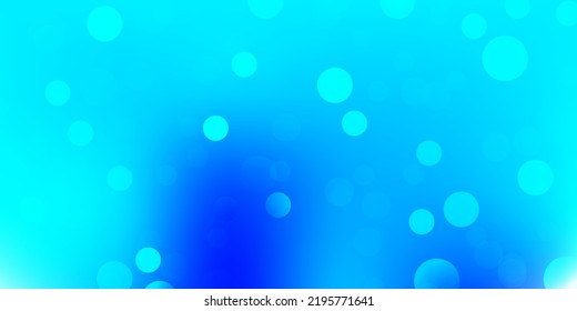 Light blue vector texture with disks. Modern abstract illustration with colorful circle shapes. New template for a brand book.