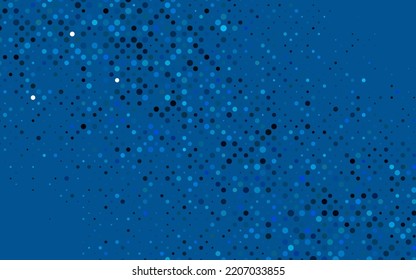 Light BLUE vector texture with disks. Modern abstract illustration with colorful water drops. Pattern of water, rain drops.