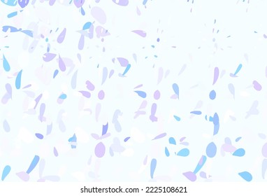 Light BLUE vector texture with disks. Abstract illustration with colored bubbles in nature style. Design for poster, banner of websites.
