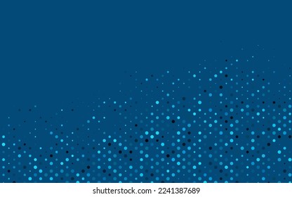 Light BLUE vector texture with disks. Illustration with set of shining colorful abstract circles. Design for business adverts.