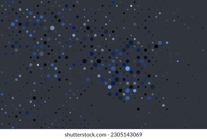 Textura vectorial AZUL clara con discos. Burbujas borrosas sobre fondo abstracto con gradiente colorido. Patrón de anuncios, folletos.