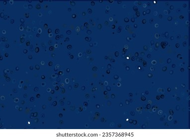 Light BLUE vector texture with disks. Illustration with set of shining colorful abstract circles. Completely new template for your brand book.