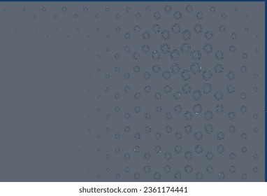 Textura vectorial azul claro con discos. Hermosa ilustración de color con círculos borrosos en estilo natural. Diseño para anuncios comerciales.