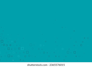 Light BLUE vector texture with disks, rectangles. Illustration with set of shining colorful abstract circles, cubes. Design for business adverts.