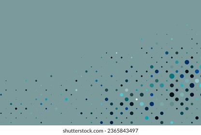 Light BLUE vector texture with disks. Abstract illustration with colored bubbles in nature style. Design for business adverts.