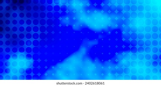 Light BLUE vector texture with disks. Abstract illustration with colorful spots in nature style. Pattern for business ads.