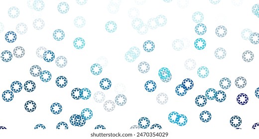 Light blue vector texture with disks. Abstract illustration with colorful spots in nature style. New template for a brand book.