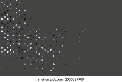 Light BLUE vector texture with disks. Blurred bubbles on abstract background with colorful gradient. Template for your brand book.