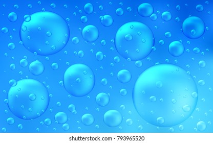 Light BLUE vector texture with disks. Modern abstract illustration with colorful water drops. The pattern can be used for ads, leaflets of liquid.