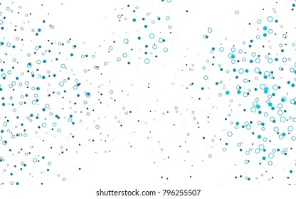 Light BLUE vector  texture with disks. Abstract illustration with colored bubbles in nature style. The pattern can be used for aqua ad, booklets.