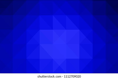 Light BLUE vector texture with gradient triangles. Glitter abstract illustration with an elegant triangles. New template for your brand book.