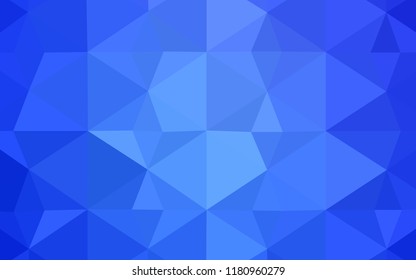 Light BLUE vector texture with gradient triangles. Polygonal abstract illustration with gradient. A completely new template for your banner.