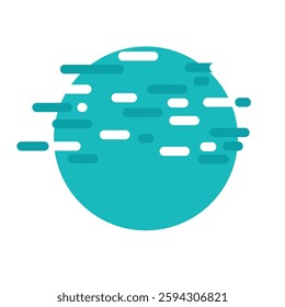 Light Blue vector texture inside a circle, Illustration design with simple style with curved end lines. Smart design for your business advertisement.