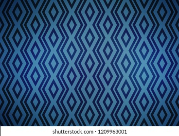 Light BLUE vector texture with lines, rhombuses. Glitter abstract illustration with colorful lines, rhombuses. Pattern for business booklets, leaflets.