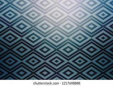 Light BLUE vector texture with lines, rhombuses. Modern geometric abstract illustration with lines, squares. Smart design for your business advert.