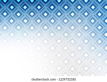 Light BLUE vector texture with lines, rhombuses. Shining colorful illustration with lines, rectangles. Smart design for your business advert.