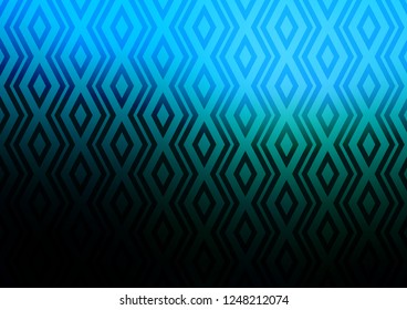 Light BLUE vector texture with lines, rhombuses. Colorful decorative design in simple style with lines, rhombuses. Smart design for your business advert.