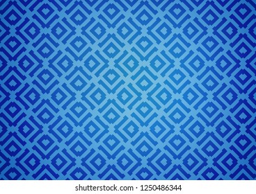 Light BLUE vector texture with lines, rhombuses. Modern geometric abstract illustration with lines, squares. Pattern for ads, posters, banners.