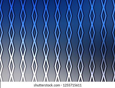 Light BLUE vector texture with lines, rhombuses. Glitter abstract illustration with colorful lines, rhombuses. Best design for your ad, poster, banner.