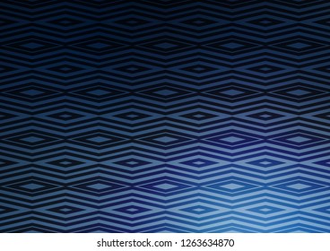 Light BLUE vector texture with lines, rhombuses. Modern geometric abstract illustration with lines, squares. Pattern for ads, posters, banners.