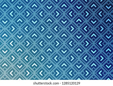 Light BLUE vector texture with lines, rhombuses. Modern geometric abstract illustration with lines, squares. Backdrop for TV commercials.