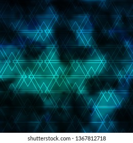 Light BLUE vector texture with lines, triangles. Shining abstract illustration with colorful triangles. Best design for posters, banners.