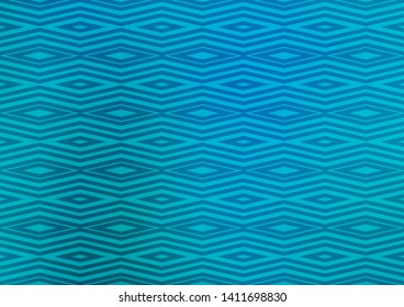 Light BLUE vector texture with lines, rhombuses. Glitter abstract illustration with colorful lines, rhombuses. Pattern for websites, landing pages.