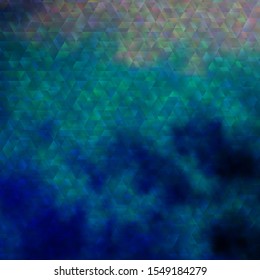 Light BLUE vector texture with lines, triangles. Gradient triangles in abstract style on simple form. Pattern for booklets, leaflets