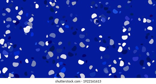 Light blue vector texture with memphis shapes. Illustration with colorful shapes in abstract style. Background for cell phones.